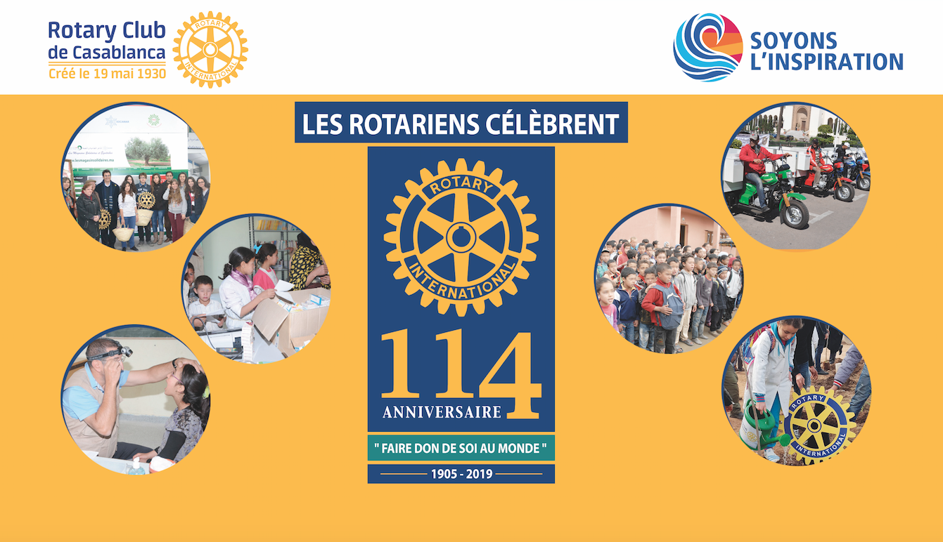 Soirée de Gala à l'occasion de l'anniversaire du rotary international