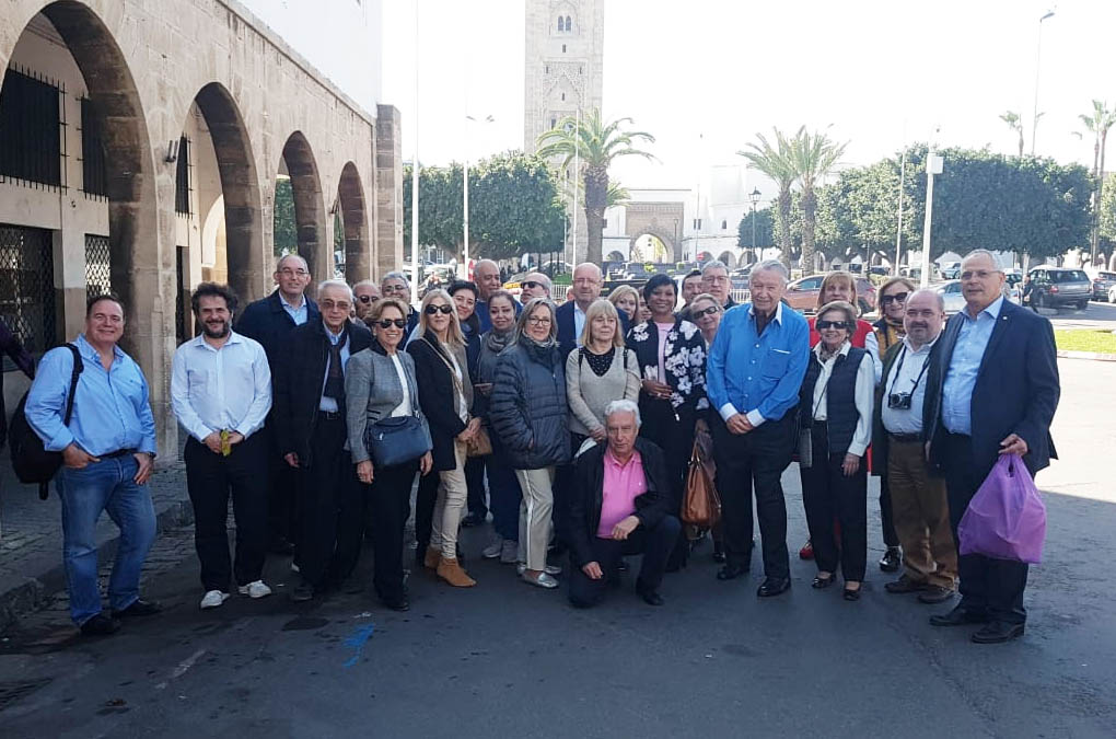 visite retour des membres du club Barcelona condal